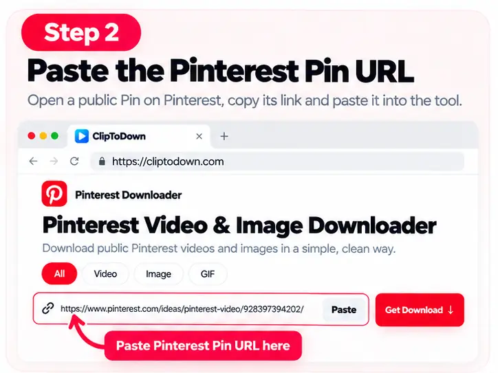 Pinterest Downloader Step 2