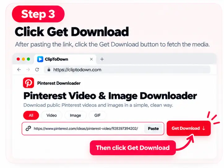 Pinterest Downloader Step 3